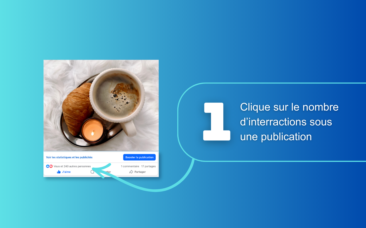 Etape 1 : Cliquer sur les réactions